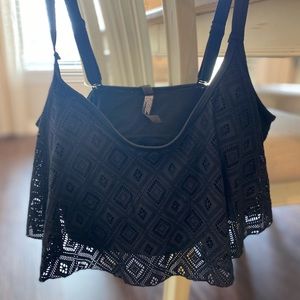 Torrid Black Swim Top 2X